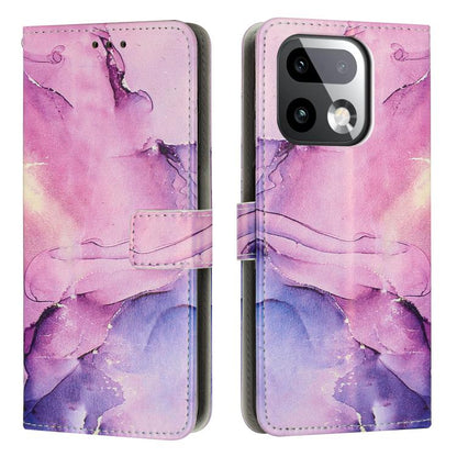 Painted Marble Pattern Leather Phone Case, For Realme 16T 5G, For Realme C100 / C100i / C100x 4G, For Realme P4 Power 5G, For Realme 16 5G, For Realme 16 Pro+ 5G, For Realme 16 Pro 5G, For Realme C85 5G / 15x 5G India, For Realme C85 Pro 4G            ...