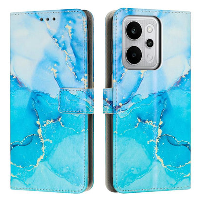 Painted Marble Pattern Leather Phone Case, For Realme 16T 5G, For Realme C100 / C100i / C100x 4G, For Realme P4 Power 5G, For Realme 16 5G, For Realme 16 Pro+ 5G, For Realme 16 Pro 5G, For Realme C85 5G / 15x 5G India, For Realme C85 Pro 4G            ...