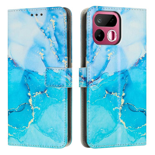 Painted Marble Pattern Leather Phone Case, For Realme 16T 5G, For Realme C100 / C100i / C100x 4G, For Realme P4 Power 5G, For Realme 16 5G, For Realme 16 Pro+ 5G, For Realme 16 Pro 5G, For Realme C85 5G / 15x 5G India, For Realme C85 Pro 4G