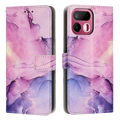 Painted Marble Pattern Leather Phone Case, For Realme 16T 5G, For Realme C100 / C100i / C100x 4G, For Realme P4 Power 5G, For Realme 16 5G, For Realme 16 Pro+ 5G, For Realme 16 Pro 5G, For Realme C85 5G / 15x 5G India, For Realme C85 Pro 4G            ...