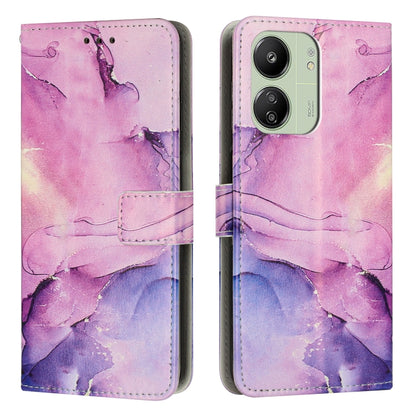 Painted Marble Pattern Leather Phone Case, For Redmi A5 4G 171.7mm / Poco C71, For Redmi K80 / K80 Pro, For Redmi 14C 4G / A3 Pro, For Redmi Note 14 5G Global, For Redmi Note 14 Pro 5G Global, For Redmi K70 Pro / K70, For Redmi Note 13 Pro 4G����������...