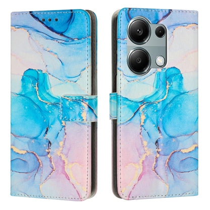 Painted Marble Pattern Leather Phone Case, For Redmi K70 Pro / K70, For Redmi Note 13 Pro 4G, For Redmi Note 13 4G, For Redmi K70E, For Redmi Note 13 5G, For Redmi 13C 4G, For Redmi Note 13 Pro+, For Redmi Note 13 Pro 5G                                ...