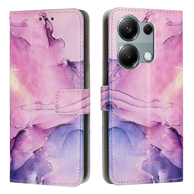 Painted Marble Pattern Leather Phone Case, For Redmi K70 Pro / K70, For Redmi Note 13 Pro 4G, For Redmi Note 13 4G, For Redmi K70E, For Redmi Note 13 5G, For Redmi 13C 4G, For Redmi Note 13 Pro+, For Redmi Note 13 Pro 5G                                ...
