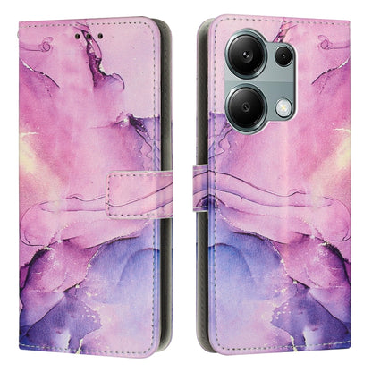 Painted Marble Pattern Leather Phone Case, For Redmi K70 Pro / K70, For Redmi Note 13 Pro 4G, For Redmi Note 13 4G, For Redmi K70E, For Redmi Note 13 5G, For Redmi 13C 4G, For Redmi Note 13 Pro+, For Redmi Note 13 Pro 5G                                ...