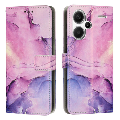 Painted Marble Pattern Leather Phone Case, For Redmi A5 4G 171.7mm / Poco C71, For Redmi K80 / K80 Pro, For Redmi 14C 4G / A3 Pro, For Redmi Note 14 5G Global, For Redmi Note 14 Pro 5G Global, For Redmi K70 Pro / K70, For Redmi Note 13 Pro 4G����������...