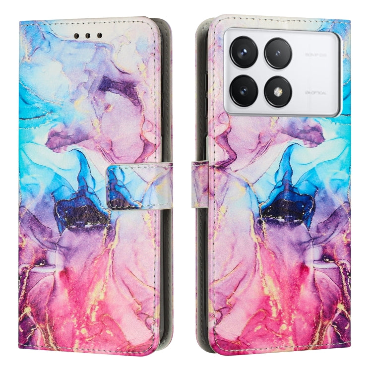 Painted Marble Pattern Leather Phone Case, For Redmi K70 Pro / K70, For Redmi Note 13 Pro 4G, For Redmi Note 13 4G, For Redmi K70E, For Redmi Note 13 5G, For Redmi 13C 4G, For Redmi Note 13 Pro+, For Redmi Note 13 Pro 5G                                ...