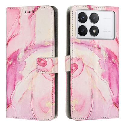 Painted Marble Pattern Leather Phone Case, For Redmi K70 Pro / K70, For Redmi Note 13 Pro 4G, For Redmi Note 13 4G, For Redmi K70E, For Redmi Note 13 5G, For Redmi 13C 4G, For Redmi Note 13 Pro+, For Redmi Note 13 Pro 5G                                ...