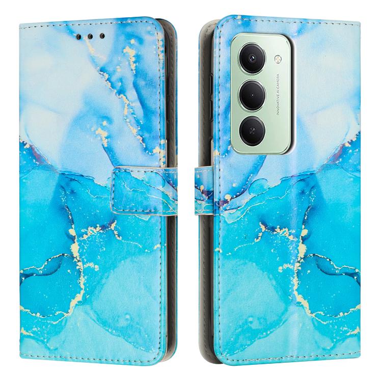 Painted Marble Pattern Leather Phone Case