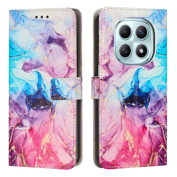 Painted Marble Pattern Leather Phone Case