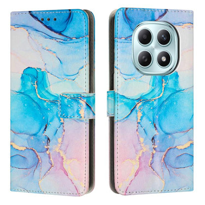Painted Marble Pattern Leather Phone Case