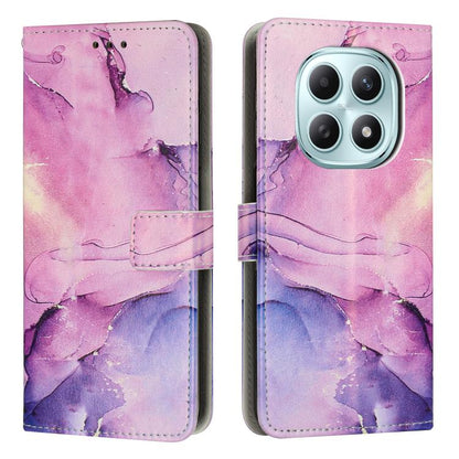 Painted Marble Pattern Leather Phone Case