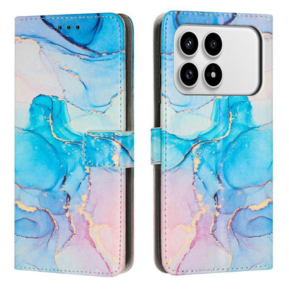 Painted Marble Pattern Leather Phone Case, For Redmi 15a 5G, For Redmi A7 Pro 4G 171mm, For Redmi Turbo 5 Max / Poco X8 Pro Max 5G, For Redmi Turbo 5 / Poco X8 Pro 5G, For Redmi Note 15 Pro+ 5G Global 163.3mm, For Redmi Note 15 5G / 4G Global 164mm    ...