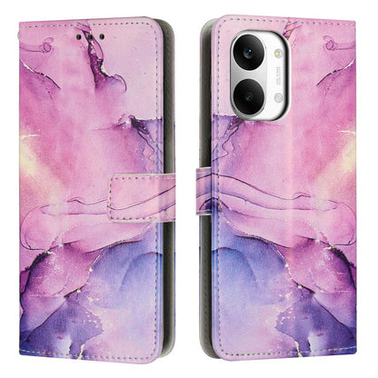 Painted Marble Pattern Leather Phone Case, For Redmi 15a 5G, For Redmi A7 Pro 4G 171mm, For Redmi Turbo 5 Max / Poco X8 Pro Max 5G, For Redmi Turbo 5 / Poco X8 Pro 5G, For Redmi Note 15 Pro+ 5G Global 163.3mm, For Redmi Note 15 5G / 4G Global 164mm    ...