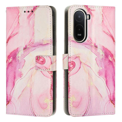 Painted Marble Pattern Leather Phone Case, For Redmi 15a 5G, For Redmi A7 Pro 4G 171mm, For Redmi Turbo 5 Max / Poco X8 Pro Max 5G, For Redmi Turbo 5 / Poco X8 Pro 5G, For Redmi Note 15 Pro+ 5G Global 163.3mm, For Redmi Note 15 5G / 4G Global 164mm    ...