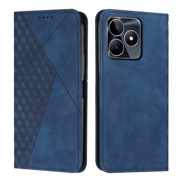 Diamond Splicing Skin Feel Magnetic Leather Phone Case, For Realme 12+, For Realme 12 Pro+, For Realme C67 4G Global, For Realme 11 4G Global, For Realme 11 5G Global/11x, For Realme C53/Narzo N53, For Realme 11, For Realme 11 Pro/11 Pro+              ...