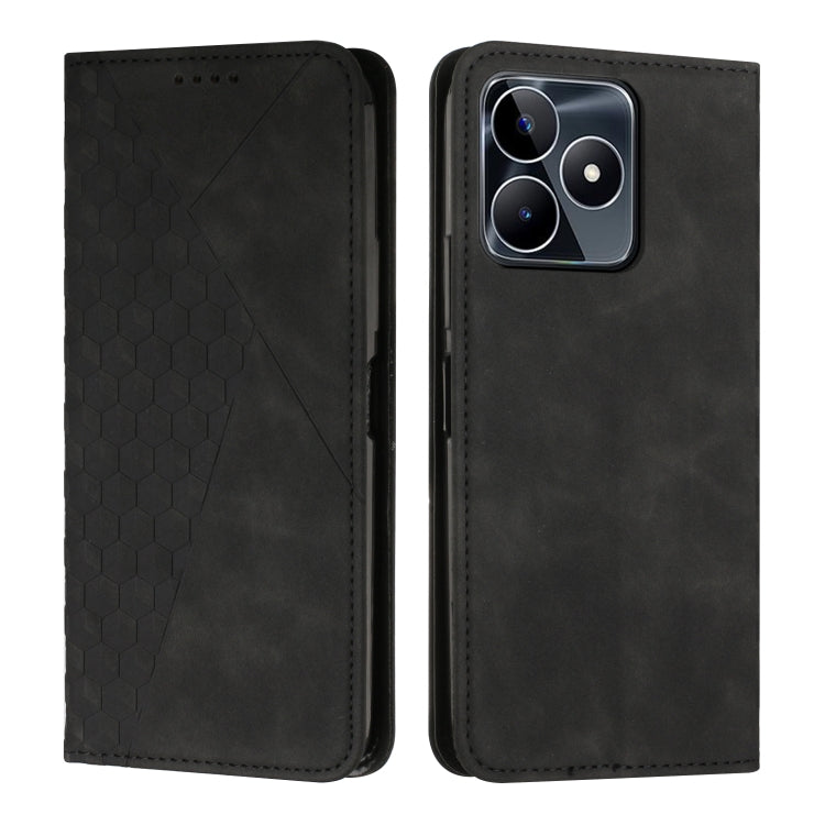Diamond Splicing Skin Feel Magnetic Leather Phone Case, For Realme 12+, For Realme 12 Pro+, For Realme C67 4G Global, For Realme 11 4G Global, For Realme 11 5G Global/11x, For Realme C53/Narzo N53, For Realme 11, For Realme 11 Pro/11 Pro+              ...
