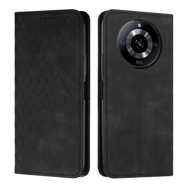 Diamond Splicing Skin Feel Magnetic Leather Phone Case, For Realme 12+, For Realme 12 Pro+, For Realme C67 4G Global, For Realme 11 4G Global, For Realme 11 5G Global/11x, For Realme C53/Narzo N53, For Realme 11, For Realme 11 Pro/11 Pro+              ...