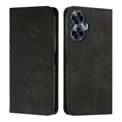 Diamond Splicing Skin Feel Magnetic Leather Phone Case, For Realme 12+, For Realme 12 Pro+, For Realme C67 4G Global, For Realme 11 4G Global, For Realme 11 5G Global/11x, For Realme C53/Narzo N53, For Realme 11, For Realme 11 Pro/11 Pro+              ...