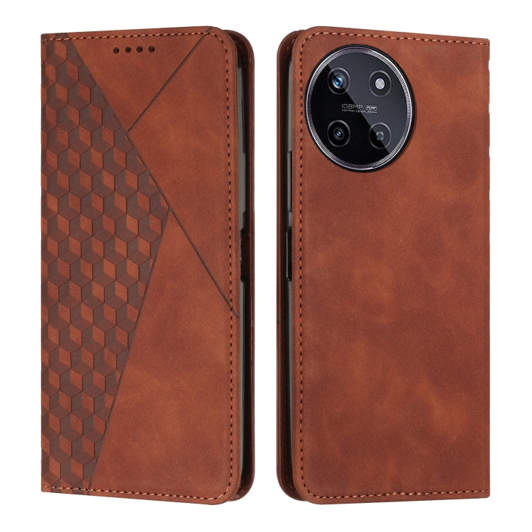 Diamond Splicing Skin Feel Magnetic Leather Phone Case, For Realme 12+, For Realme 12 Pro+, For Realme C67 4G Global, For Realme 11 4G Global, For Realme 11 5G Global/11x, For Realme C53/Narzo N53, For Realme 11, For Realme 11 Pro/11 Pro+              ...