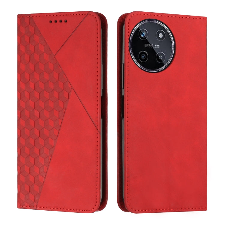 Diamond Splicing Skin Feel Magnetic Leather Phone Case, For Realme 12+, For Realme 12 Pro+, For Realme C67 4G Global, For Realme 11 4G Global, For Realme 11 5G Global/11x, For Realme C53/Narzo N53, For Realme 11, For Realme 11 Pro/11 Pro+              ...