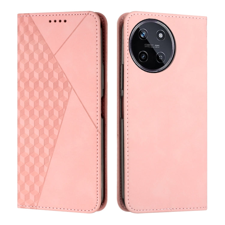 Diamond Splicing Skin Feel Magnetic Leather Phone Case, For Realme 12+, For Realme 12 Pro+, For Realme C67 4G Global, For Realme 11 4G Global, For Realme 11 5G Global/11x, For Realme C53/Narzo N53, For Realme 11, For Realme 11 Pro/11 Pro+              ...