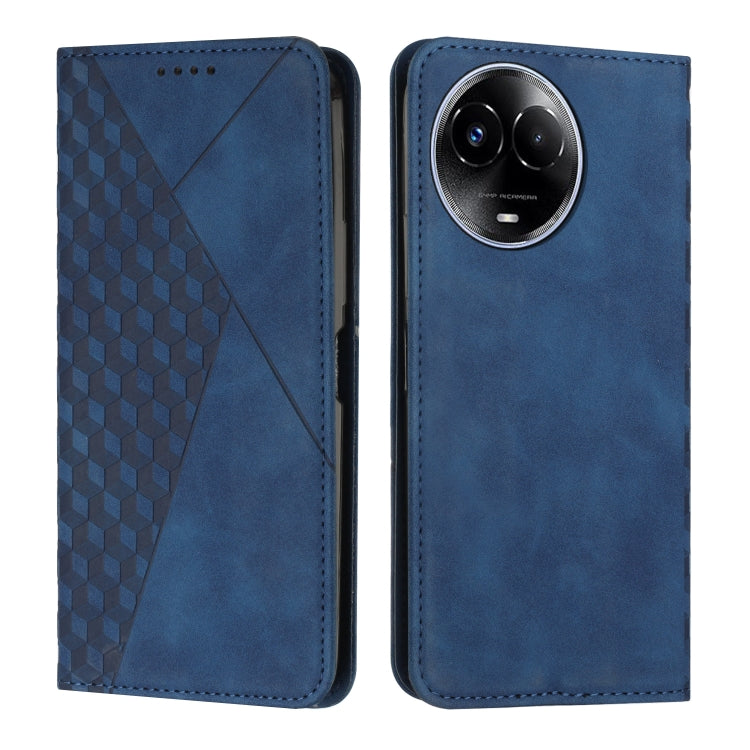 Diamond Splicing Skin Feel Magnetic Leather Phone Case, For Realme 12+, For Realme 12 Pro+, For Realme C67 4G Global, For Realme 11 4G Global, For Realme 11 5G Global/11x, For Realme C53/Narzo N53, For Realme 11, For Realme 11 Pro/11 Pro+              ...