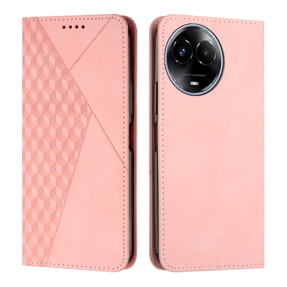Diamond Splicing Skin Feel Magnetic Leather Phone Case, For Realme 12+, For Realme 12 Pro+, For Realme C67 4G Global, For Realme 11 4G Global, For Realme 11 5G Global/11x, For Realme C53/Narzo N53, For Realme 11, For Realme 11 Pro/11 Pro+              ...