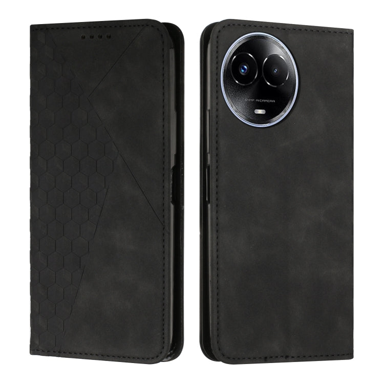 Diamond Splicing Skin Feel Magnetic Leather Phone Case, For Realme 12+, For Realme 12 Pro+, For Realme C67 4G Global, For Realme 11 4G Global, For Realme 11 5G Global/11x, For Realme C53/Narzo N53, For Realme 11, For Realme 11 Pro/11 Pro+              ...