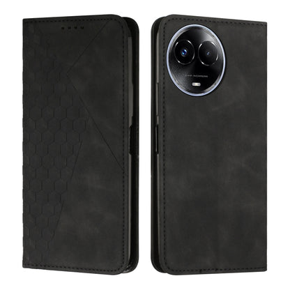 Diamond Splicing Skin Feel Magnetic Leather Phone Case, For Realme 12+, For Realme 12 Pro+, For Realme C67 4G Global, For Realme 11 4G Global, For Realme 11 5G Global/11x, For Realme C53/Narzo N53, For Realme 11, For Realme 11 Pro/11 Pro+              ...