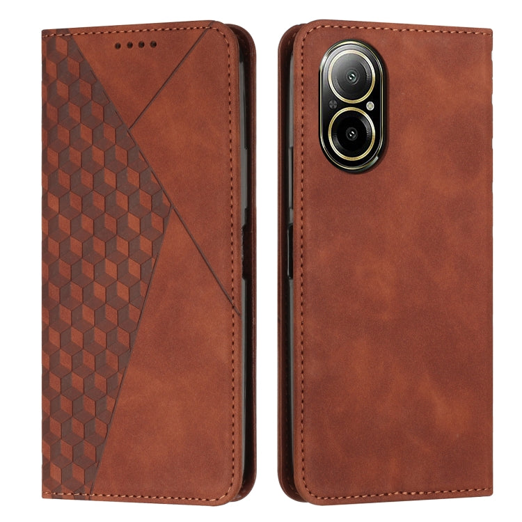 Diamond Splicing Skin Feel Magnetic Leather Phone Case, For Realme 12+, For Realme 12 Pro+, For Realme C67 4G Global, For Realme 11 4G Global, For Realme 11 5G Global/11x, For Realme C53/Narzo N53, For Realme 11, For Realme 11 Pro/11 Pro+              ...