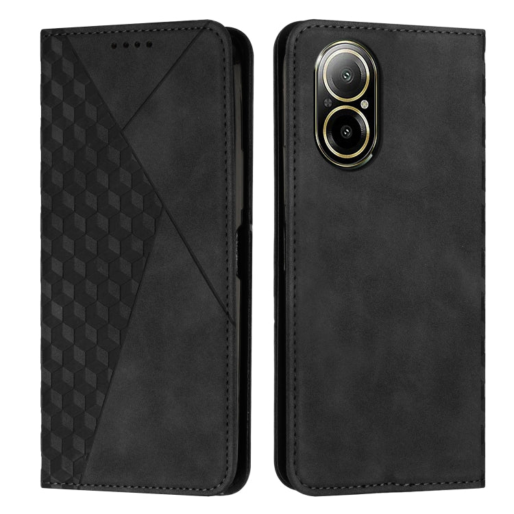 Diamond Splicing Skin Feel Magnetic Leather Phone Case, For Realme 12+, For Realme 12 Pro+, For Realme C67 4G Global, For Realme 11 4G Global, For Realme 11 5G Global/11x, For Realme C53/Narzo N53, For Realme 11, For Realme 11 Pro/11 Pro+              ...