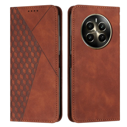 Diamond Splicing Skin Feel Magnetic Leather Phone Case, For Realme 12+, For Realme 12 Pro+, For Realme C67 4G Global, For Realme 11 4G Global, For Realme 11 5G Global/11x, For Realme C53/Narzo N53, For Realme 11, For Realme 11 Pro/11 Pro+              ...