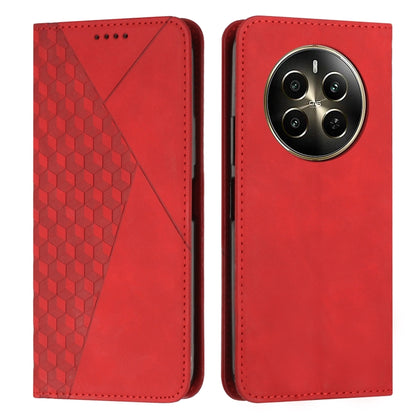 Diamond Splicing Skin Feel Magnetic Leather Phone Case, For Realme 12+, For Realme 12 Pro+, For Realme C67 4G Global, For Realme 11 4G Global, For Realme 11 5G Global/11x, For Realme C53/Narzo N53, For Realme 11, For Realme 11 Pro/11 Pro+              ...