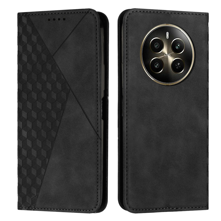 Diamond Splicing Skin Feel Magnetic Leather Phone Case, For Realme 12+, For Realme 12 Pro+, For Realme C67 4G Global, For Realme 11 4G Global, For Realme 11 5G Global/11x, For Realme C53/Narzo N53, For Realme 11, For Realme 11 Pro/11 Pro+              ...