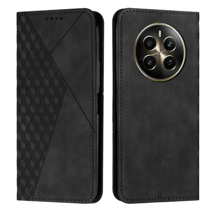 Diamond Splicing Skin Feel Magnetic Leather Phone Case, For Realme 12+, For Realme 12 Pro+, For Realme C67 4G Global, For Realme 11 4G Global, For Realme 11 5G Global/11x, For Realme C53/Narzo N53, For Realme 11, For Realme 11 Pro/11 Pro+              ...