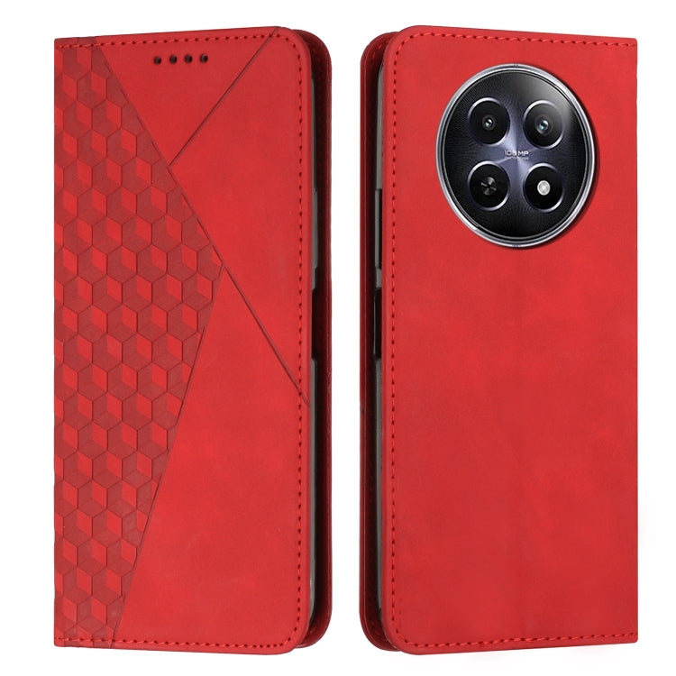 Diamond Splicing Skin Feel Magnetic Leather Phone Case, For Realme 16T 5G, For Realme C100 / C100i / C100x 4G, For Realme P4 Power 5G, For Realme 16 5G, For Realme 16 Pro+ 5G, For Realme 16 Pro 5G, For Realme C85 5G / 15x 5G India, For Realme C85 Pro 4...