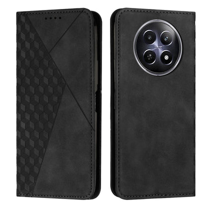 Diamond Splicing Skin Feel Magnetic Leather Phone Case, For Realme 16T 5G, For Realme C100 / C100i / C100x 4G, For Realme P4 Power 5G, For Realme 16 5G, For Realme 16 Pro+ 5G, For Realme 16 Pro 5G, For Realme C85 5G / 15x 5G India, For Realme C85 Pro 4...