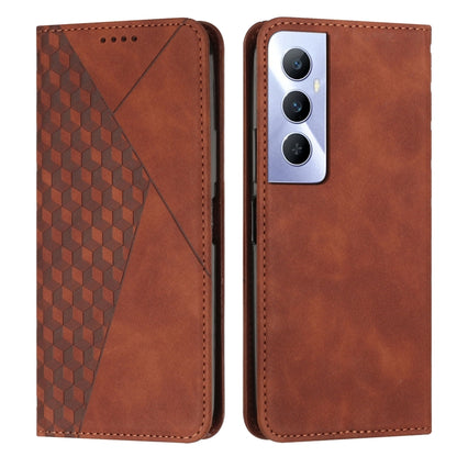 Diamond Splicing Skin Feel Magnetic Leather Phone Case, For Realme 12+, For Realme 12 Pro+, For Realme C67 4G Global, For Realme 11 4G Global, For Realme 11 5G Global/11x, For Realme C53/Narzo N53, For Realme 11, For Realme 11 Pro/11 Pro+              ...