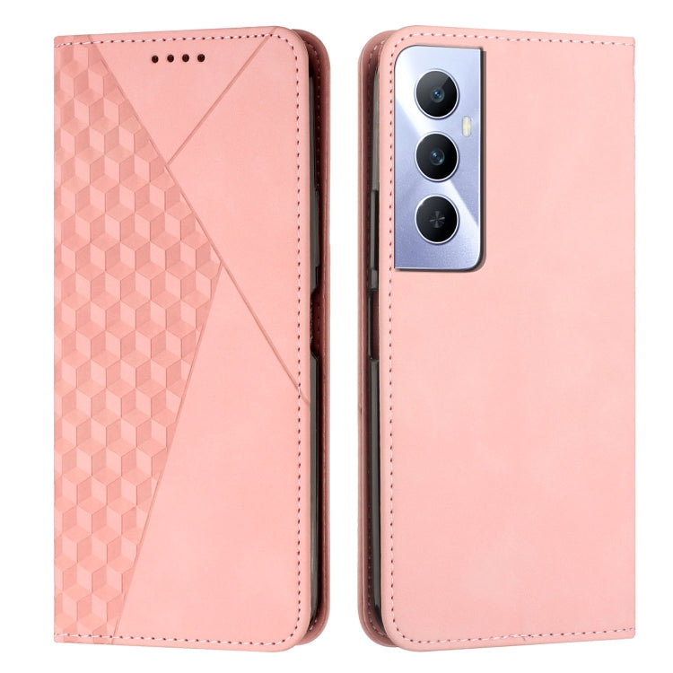 Diamond Splicing Skin Feel Magnetic Leather Phone Case, For Realme 12+, For Realme 12 Pro+, For Realme C67 4G Global, For Realme 11 4G Global, For Realme 11 5G Global/11x, For Realme C53/Narzo N53, For Realme 11, For Realme 11 Pro/11 Pro+              ...