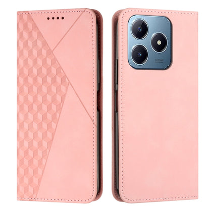 Diamond Splicing Skin Feel Magnetic Leather Phone Case, For Realme 16T 5G, For Realme C100 / C100i / C100x 4G, For Realme P4 Power 5G, For Realme 16 5G, For Realme 16 Pro+ 5G, For Realme 16 Pro 5G, For Realme C85 5G / 15x 5G India, For Realme C85 Pro 4...
