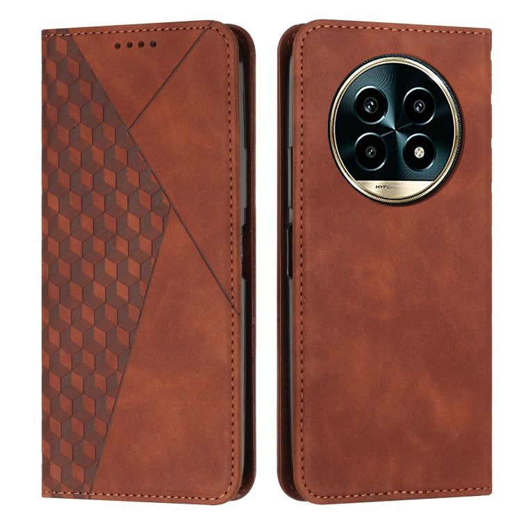 Diamond Splicing Skin Feel Magnetic Leather Phone Case, For Realme 16T 5G, For Realme C100 / C100i / C100x 4G, For Realme P4 Power 5G, For Realme 16 5G, For Realme 16 Pro+ 5G, For Realme 16 Pro 5G, For Realme C85 5G / 15x 5G India, For Realme C85 Pro 4...