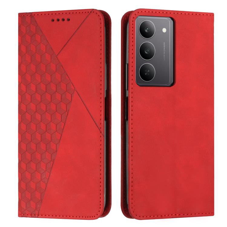 Diamond Splicing Skin Feel Magnetic Leather Phone Case, For Realme 16T 5G, For Realme C100 / C100i / C100x 4G, For Realme P4 Power 5G, For Realme 16 5G, For Realme 16 Pro+ 5G, For Realme 16 Pro 5G, For Realme C85 5G / 15x 5G India, For Realme C85 Pro 4...