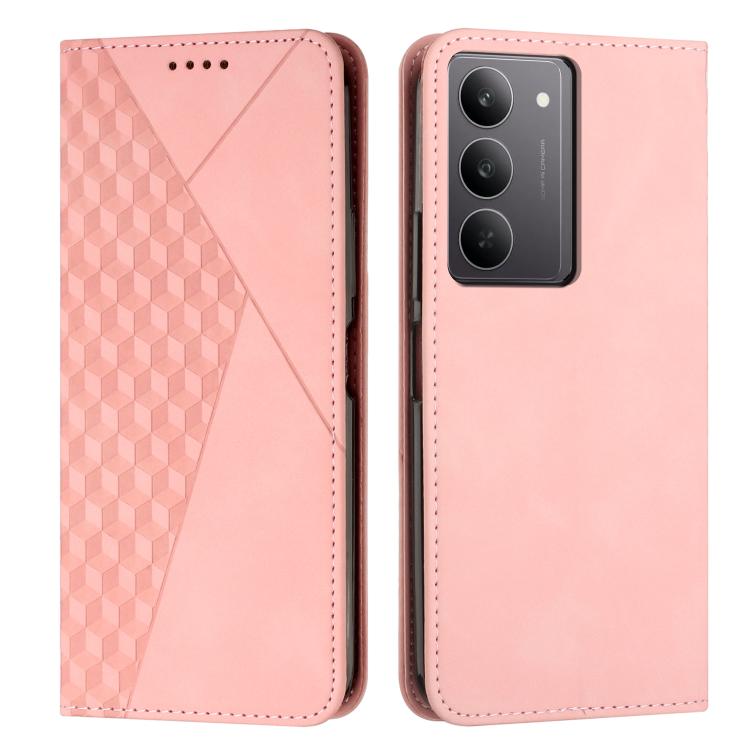 Diamond Splicing Skin Feel Magnetic Leather Phone Case, For Realme 16T 5G, For Realme C100 / C100i / C100x 4G, For Realme P4 Power 5G, For Realme 16 5G, For Realme 16 Pro+ 5G, For Realme 16 Pro 5G, For Realme C85 5G / 15x 5G India, For Realme C85 Pro 4...