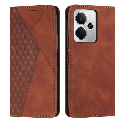 Diamond Splicing Skin Feel Magnetic Leather Phone Case, For Realme 16T 5G, For Realme C100 / C100i / C100x 4G, For Realme P4 Power 5G, For Realme 16 5G, For Realme 16 Pro+ 5G, For Realme 16 Pro 5G, For Realme C85 5G / 15x 5G India, For Realme C85 Pro 4...