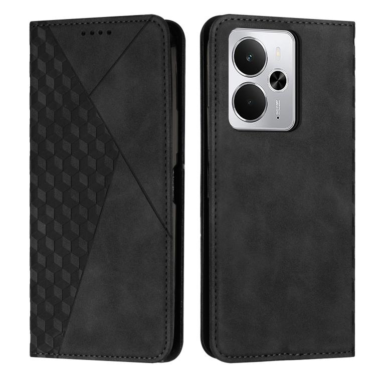 Diamond Splicing Skin Feel Magnetic Leather Phone Case, For Realme 16T 5G, For Realme C100 / C100i / C100x 4G, For Realme P4 Power 5G, For Realme 16 5G, For Realme 16 Pro+ 5G, For Realme 16 Pro 5G, For Realme C85 5G / 15x 5G India, For Realme C85 Pro 4...