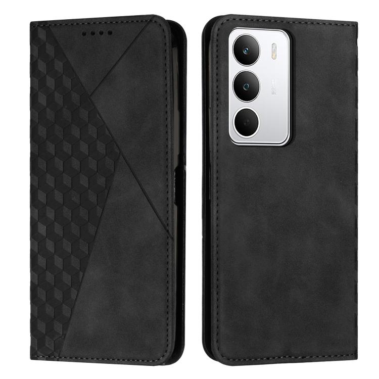 Diamond Splicing Skin Feel Magnetic Leather Phone Case, For Realme 16T 5G, For Realme C100 / C100i / C100x 4G, For Realme P4 Power 5G, For Realme 16 5G, For Realme 16 Pro+ 5G, For Realme 16 Pro 5G, For Realme C85 5G / 15x 5G India, For Realme C85 Pro 4...