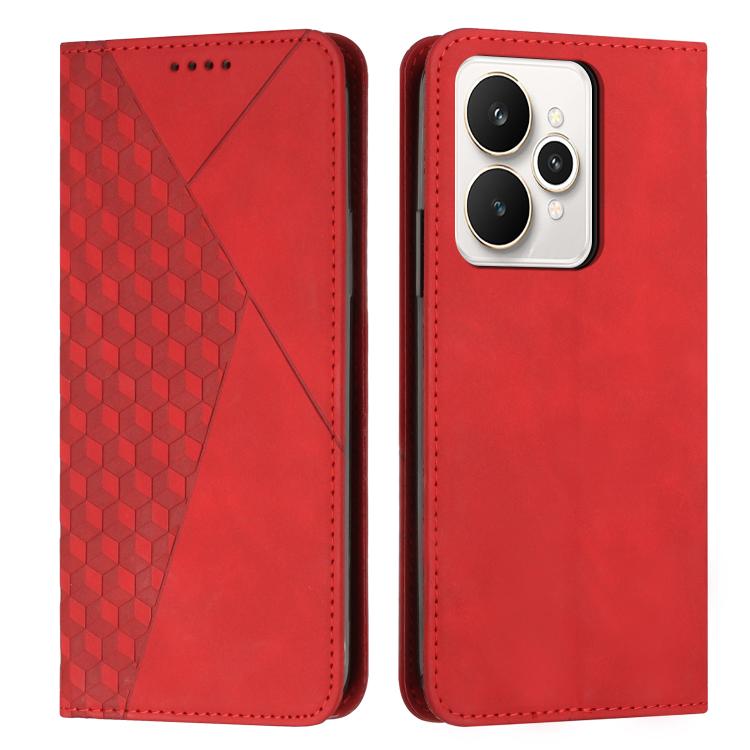 Diamond Splicing Skin Feel Magnetic Leather Phone Case, For Realme 16T 5G, For Realme C100 / C100i / C100x 4G, For Realme P4 Power 5G, For Realme 16 5G, For Realme 16 Pro+ 5G, For Realme 16 Pro 5G, For Realme C85 5G / 15x 5G India, For Realme C85 Pro 4...
