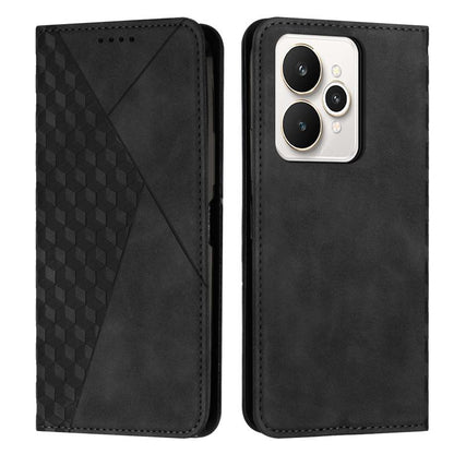 Diamond Splicing Skin Feel Magnetic Leather Phone Case, For Realme 16T 5G, For Realme C100 / C100i / C100x 4G, For Realme P4 Power 5G, For Realme 16 5G, For Realme 16 Pro+ 5G, For Realme 16 Pro 5G, For Realme C85 5G / 15x 5G India, For Realme C85 Pro 4...