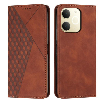Diamond Splicing Skin Feel Magnetic Leather Phone Case, For Realme 16T 5G, For Realme C100 / C100i / C100x 4G, For Realme P4 Power 5G, For Realme 16 5G, For Realme 16 Pro+ 5G, For Realme 16 Pro 5G, For Realme C85 5G / 15x 5G India, For Realme C85 Pro 4...