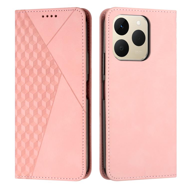 Diamond Splicing Skin Feel Magnetic Leather Phone Case, For Realme 16T 5G, For Realme C100 / C100i / C100x 4G, For Realme P4 Power 5G, For Realme 16 5G, For Realme 16 Pro+ 5G, For Realme 16 Pro 5G, For Realme C85 5G / 15x 5G India, For Realme C85 Pro 4...